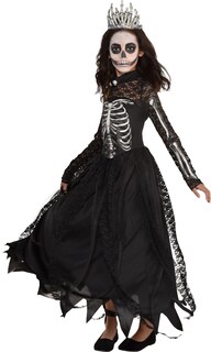 Foto 2 | Foto 2 | Disfraz De Princesa Esqueleto De Amscan Para Niñas Con Vestido Y Corona - Venta Internacional.