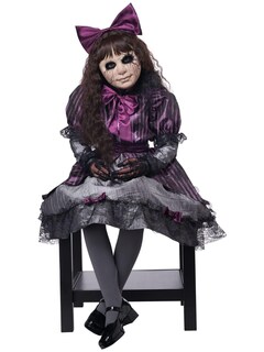 Foto 2 | Foto 2 | Disfraz California Costumes, Muñeca Espeluznante Para Niños, Color Morado, Talla L - Venta Internacional.