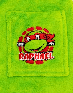 Foto 6 | Foto 6 | Albornoz Teenage Mutant Ninja Turtles Para Niños, Forro Polar Verde - Venta Internacional.