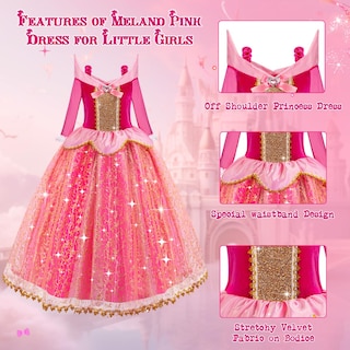 Foto 4 | Foto 4 | Vestido De Princesa Meland Light Up Para Niñas De 3 A 10 Años - Venta Internacional.