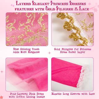 Foto 5 | Foto 5 | Vestido De Princesa Meland Light Up Para Niñas De 3 A 10 Años - Venta Internacional.