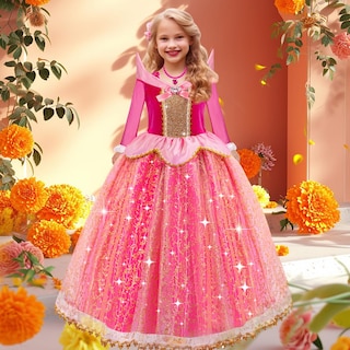 Foto 7 | Foto 7 | Vestido De Princesa Meland Light Up Para Niñas De 3 A 10 Años - Venta Internacional.