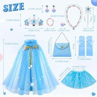 Foto 4 | Foto 4 | Prendas De Vestir De Princesa Meland, 11 Unidades, Para Niñas De 3 A 8 Años - Venta Internacional.