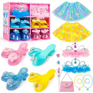 Foto 1 | Foto 1 | Set de Disfraz de Princesa Meland para Niñas de 3 A 6 Años Con Zapatos Y Bolso - Venta Internacional