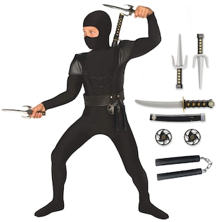 Foto 1 | Foto 1 | Disfraz De Ninja Morph Ninja Para Niños, Color Negro, Talla Pequeña, Con Accesorios - Venta Internacional.