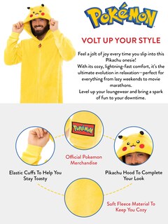 Foto 3 | Foto 3 | Mono Pokémon Pikachu Para Hombre, Talla Xl, Color Amarillo - Venta Internacional.