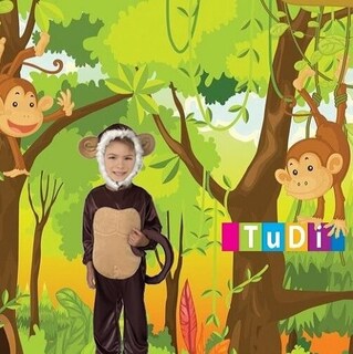 Foto 2 | Foto 2 | Disfraz De Animales De La Primavera Changuito Y Changuita - Disfraces De Mono Para Niñas Y Niños - Traje De Chango