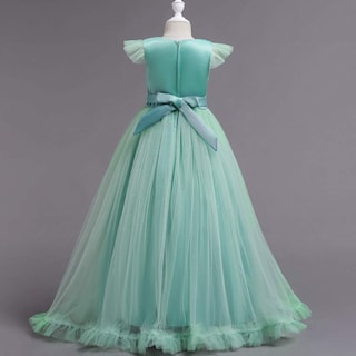 Foto 3 | Foto 3 | Vestido Ibtom Castle Flower Girls Verde Turquesa De 9 A 10 Años - Venta Internacional.
