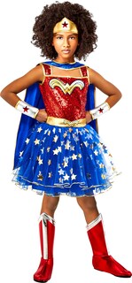 Foto 1 | Foto 1 | Vestido Tutú Dc Wonder Woman De Costume Rubie's Para Niña Con Capa Pequeña - Venta Internacional.