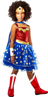 Foto 2 | Foto 2 | Vestido Tutú Dc Wonder Woman De Costume Rubie's Para Niña Con Capa Pequeña - Venta Internacional.
