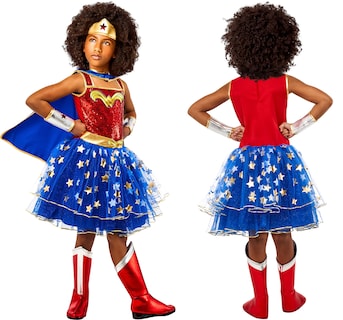 Foto 4 | Foto 4 | Vestido Tutú Dc Wonder Woman De Costume Rubie's Para Niña Con Capa Pequeña - Venta Internacional.