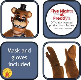 Foto 2 | Foto 2 | Disfraz Las Cinco Noches De Rubie's En Freddy's Freddy Child Brown - Venta Internacional.
