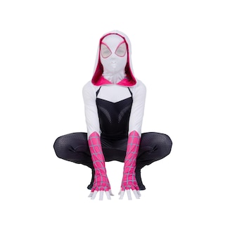 Foto 6 | Foto 6 | Disfraz Jazwares Spider-gwen Zentai Para Halloween Para Jóvenes, Pequeño - Venta Internacional.