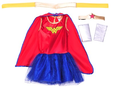 Foto 2 | Foto 2 | Vestido Tutú Infantil De Costume Rubie's Justice League Wonder Woman - Venta Internacional.