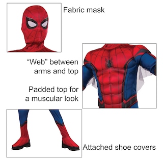 Foto 2 | Foto 2 | Disfraz Infantil De Rubie's Spider-man De Marvel Lejos De Casa - Venta Internacional.