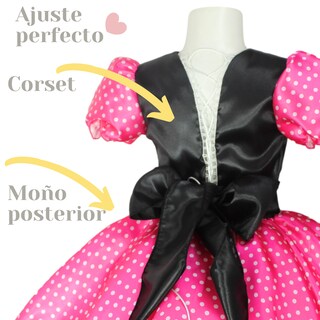 Foto 2 | Foto 2 | Disfraz Vestido Estilo Mimi Minnie Mouse Rosa Incluye Orejas Rosa