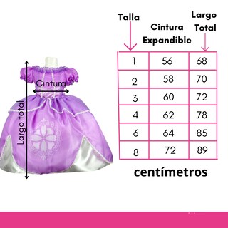 Foto 6 | Foto 6 | Disfraz Princesa Sofia Vestido + Faldilla