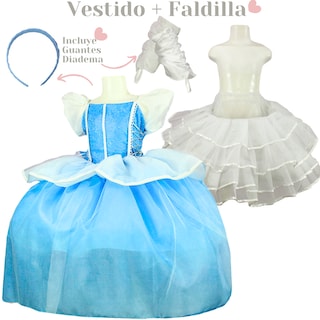 Foto 2 | Foto 2 | Disfraz Princesa Cenicienta + Faldilla + Guantes