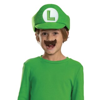 Foto 1 | Foto 1 | Accesorios De Disfraz: Sombrero Y Bigote De Luigi Para Niños - Venta Internacional.