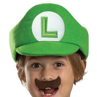Foto 2 | Foto 2 | Accesorios De Disfraz: Sombrero Y Bigote De Luigi Para Niños - Venta Internacional.