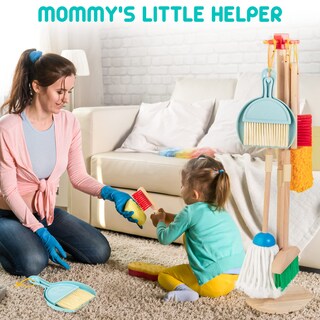 Foto 6 | Foto 6 | Set de Limpieza HELLOWOOD Kids Housekeeping 8 Unidades Juguetes de Madera Duraderos