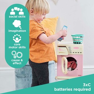 Foto 3 | Foto 3 | Lavadora de Juguete Casdon Pink Washer con Tambor Giratorio 3+ - Venta Internacional