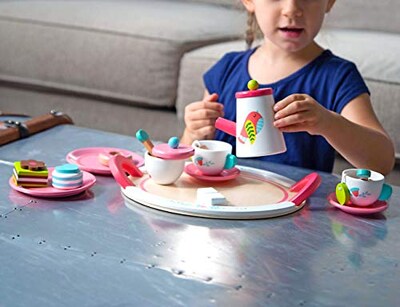 Foto 5 | Foto 5 | Set de Té de Madera Tea Party Fat Brain Toys para Niños -Venta Internacional