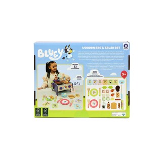 Foto 2 | Foto 2 | Juego De Barbacoa Y Ensalada De Madera Playset Bluey De 33 Piezas Para Niños Mayores De 3 Años - Venta Internacional.
