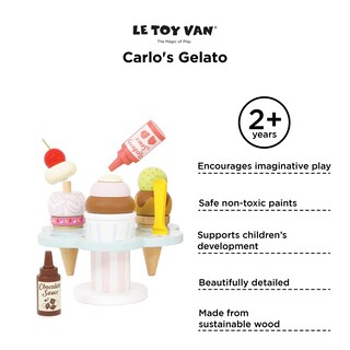 Foto 6 | Foto 6 | Juguete Educativo De Madera Le Toy Van Carlo's Gelato 2+ Years - Venta Internacional.