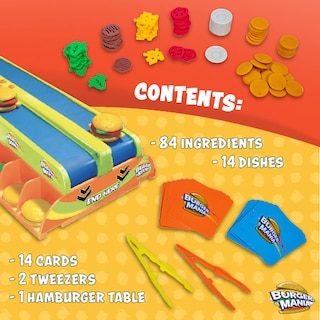 Foto 4 | Foto 4 | Juego Fotorama Burger Mania Sizzling Build-a-burger Desde Hace Más De 6 Años - Venta Internacional.