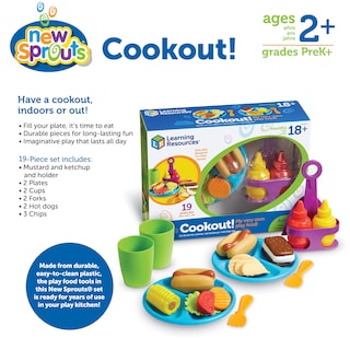Foto 6 | Foto 6 | Set De Barbacoa Learning Resources New Sprouts Cookout! ¡19 Piezas - Venta Internacional.