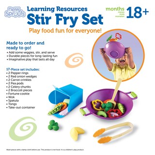 Foto 5 | Foto 5 | Juego De Comida Para Jugar Sprouts Stir Fry Play De Toy Learning Resources - Venta Internacional.
