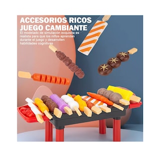 Foto 2 | Foto 2 | Juguetes De Cocina Para Niños, Frutas Y Verduras, Fondue 100 Pzs Nude Colores