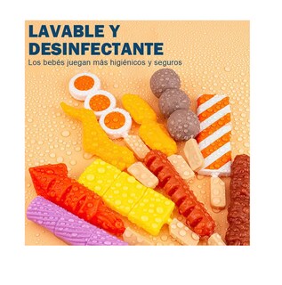 Foto 4 | Foto 4 | Juguetes De Cocina Para Niños, Frutas Y Verduras, Fondue 100 Pzs Nude Colores