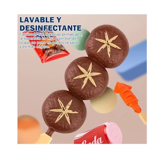Foto 5 | Foto 5 | Juguetes De Cocina Para Niños, Frutas Y Verduras, Fondue 100 Pzs Nude Colores
