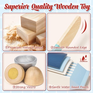 Foto 4 | Foto 4 | Juego De Juguetes De Madera Lehoo Castle Para Cocina Infantil, Juego De Comida - Venta Internacional.