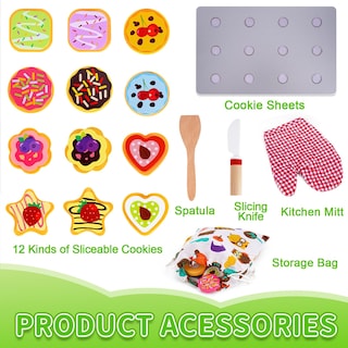 Foto 5 | Foto 5 | Set de Juguete Horneado de Galletas de Madera KMTJT - Venta Internacional
