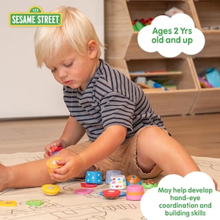 Foto 5 | Foto 5 | Set De Magdalenas Kids Preferred Sesame Street-wood Mix-n-match - Venta Internacional.