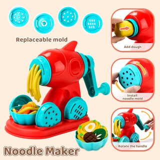 Foto 3 | Foto 3 | Set De Masa Aprilwolf, 70 Unidades, 4 En 1, Para Niños Con Máquina Para Hacer Helados - Venta Internacional.
