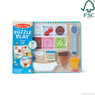Foto 6 | Foto 6 | Set Puzzle Play Melissa & Doug Ice Cream Con 16 Imanes 2+ - Venta Internacional.