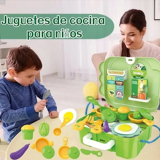 Foto 2 | Foto 2 | ''juguetes De Cocina Para Niños Cajas De Juguetes Verde ''
