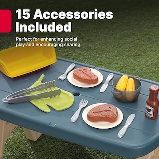 Foto 6 | Foto 6 | Parrilla Para Barbacoa Playset Step2 Sizzle & Smoke Con 15 Accesorios De Juguete - Venta Internacional.