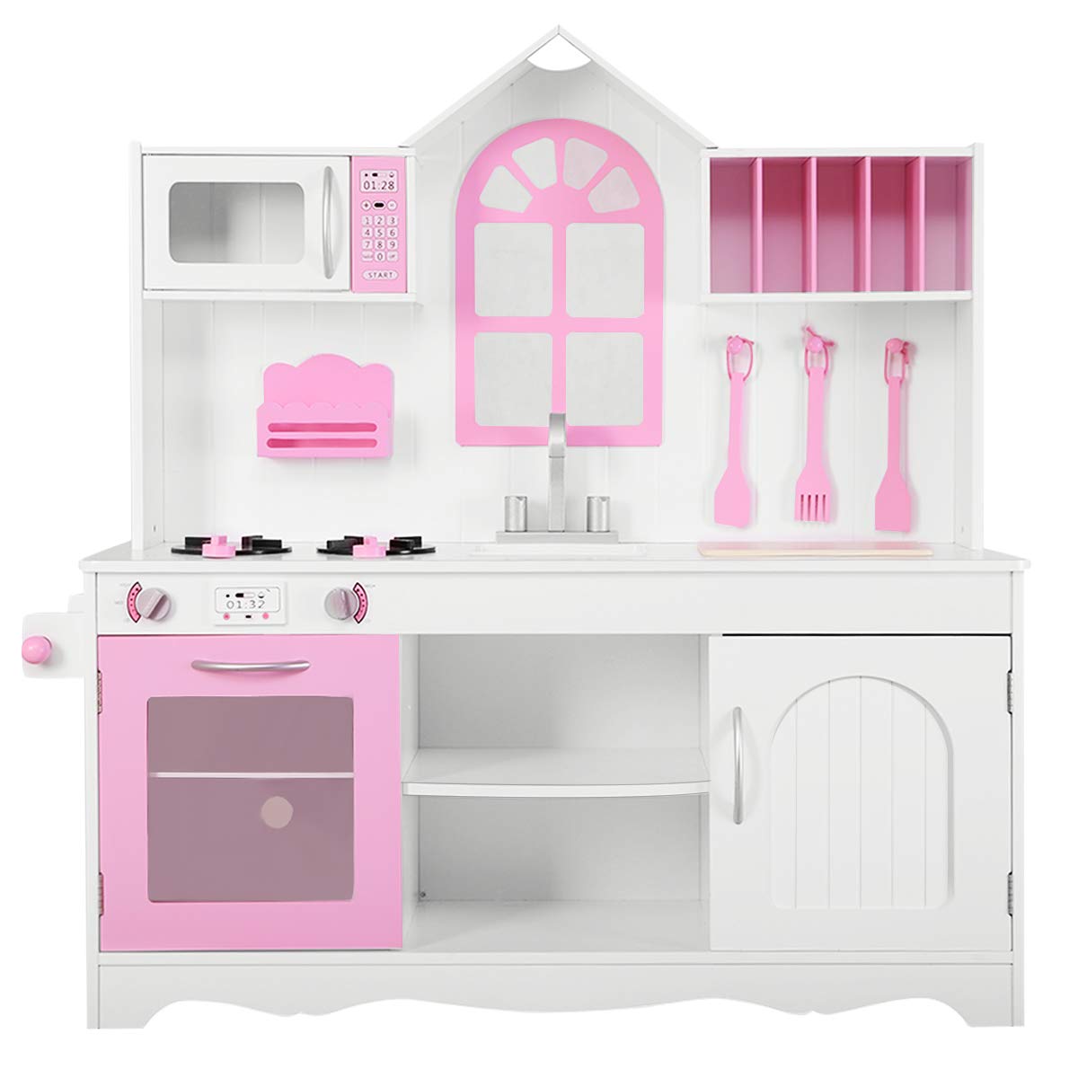 Set de Cocina Costzon Kids de Madera Rosa con Sonido Venta