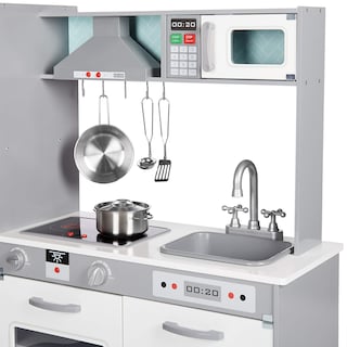 Foto 4 | Foto 4 | Juego De Cocina De Juguete Amazon Basics Para Niños, Vertical, De Madera - Venta Internacional.