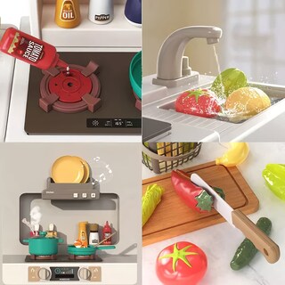 Foto 5 | Foto 5 | Cocinita Infantil Beibegood Spray Modern Kitchen Am070 49 Pz