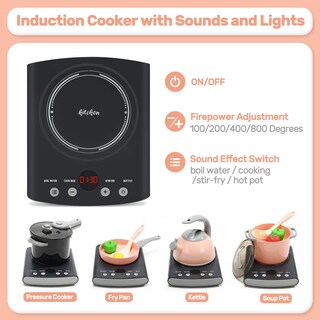 Foto 3 | Foto 3 | Juego De Accesorios De Cocina Play Cute Stone Kids Con Placa De Cocina, 37 Piezas - Venta Internacional.
