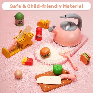 Foto 5 | Foto 5 | Juego De Accesorios De Cocina Play Cute Stone Kids Con Placa De Cocina, 37 Piezas - Venta Internacional.