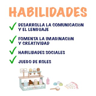Foto 3 | Foto 3 | Juego De Helados Con Accesorios De Madera. Juguete De Paletas Y Helados Para Niños Y Niñas Mágicamente