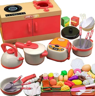 Foto 1 | Foto 1 | Set De Cocina Xtellar Con 70 Piezas De Juguete: Utensilios Y Alimentos Con Luces Para Niños