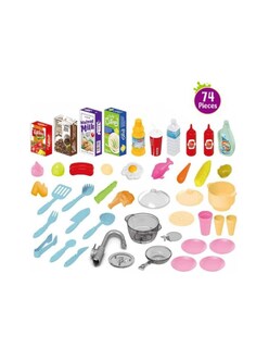 Foto 5 | Foto 5 | Pingüe Role Play | Set A Escala De Cocina De Juguete Para Niños Y Niñas Con Luces Sonidos Y Más De 74 Piezas. Rojo